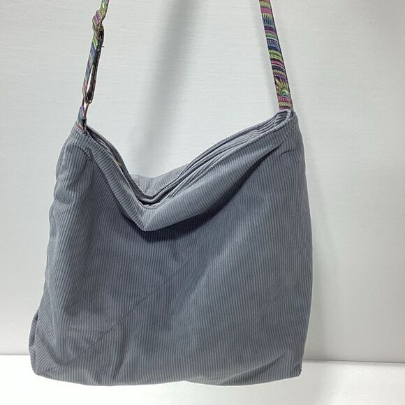 Tucson Corduroy Crossbody Large Bag Dark Gray - Picture 14 of 14